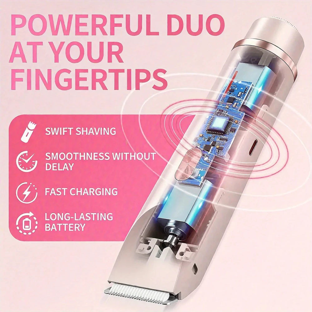 2-in-1 Electric Epilator Shaver